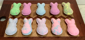 Easter bunny bath bombs - bunny peeps
