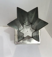 Star shape pillar candle mould 6 point - used. Clearance