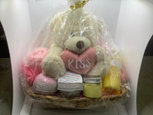 Load image into Gallery viewer, Teddy  bear large pamper gift basket