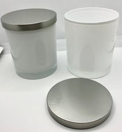 Candle Jars - Clear, white, black or frosted- Empty 300 gm