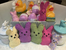 Load image into Gallery viewer, Crocheted Easter bunnies