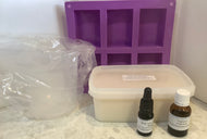 Large soap making kit with reusable mould