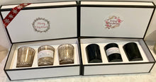 Load image into Gallery viewer, Christmas - Trio soy wax candle set for Christmas- boxed