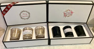 Christmas - Trio soy wax candle set for Christmas- boxed