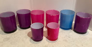 Coloured votive jars in clearance