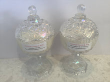 Load image into Gallery viewer, Crystal, sparkling holographic look candle bowl candles
