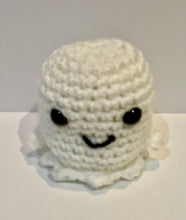 Load image into Gallery viewer, Halloween ghosts - various crocheted ghosts including glow in the dark.