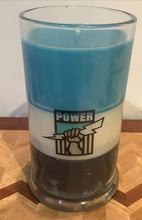 Load image into Gallery viewer, Football supporter candles and melts - Crows, port power and Sydney swans. Footy candles