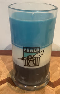 Football supporter candles and melts - Crows, port power and Sydney swans. Footy candles