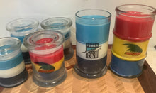 Load image into Gallery viewer, Football supporter candles and melts - Crows, port power and Sydney swans. Footy candles