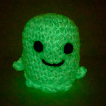 Load image into Gallery viewer, Halloween ghosts - various crocheted ghosts including glow in the dark.