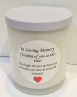 In loving memory - memorial candle