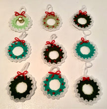 Load image into Gallery viewer, Christmas wreaths - hand crocheted