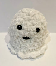 Load image into Gallery viewer, Halloween ghosts - various crocheted ghosts including glow in the dark.