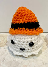 Load image into Gallery viewer, Halloween ghosts - various crocheted ghosts including glow in the dark.