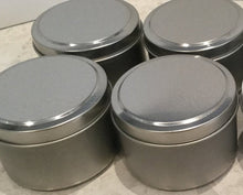 Load image into Gallery viewer, Round travel tins 120 gms- holds 100 gms wax approx