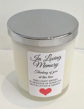 Load image into Gallery viewer, In loving memory - memorial candle