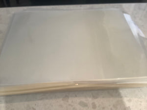 Flat cellophane sheets 30x40.5 cm