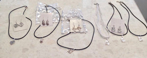 Jewellery sets - necklace & earrings. Mum, cats, owls & tree of life.
