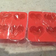 Silicone heart moulds - 2 types