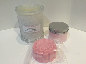 Gift set- candle, soap and body butter - Mor. Marshmallow scent. Pamper gift pack