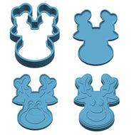 3D bath bomb mould Reindeer - christmas