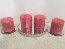 Load image into Gallery viewer, Starburst patterned pillar candles