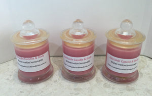 Small scented soy wax candles