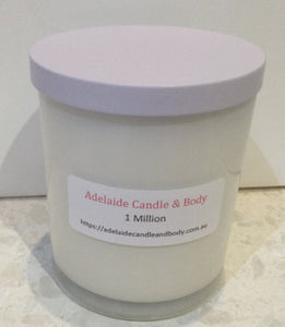 Candles - soy wax candle with white gloss jar with white lid