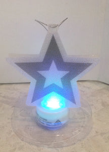 Christmas tree and star gift pack, including soap, bath bomb and a light up changing colour Christmas star