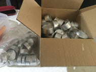 Tealight cups - aluminium - up to 5 hr