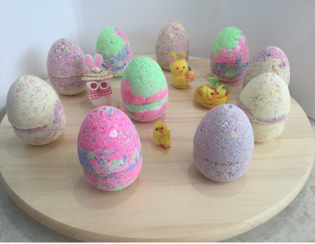 Easter egg bath bombs