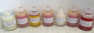 Small scented soy wax candles