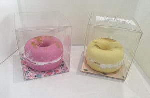 Donut soaps in clear gift box