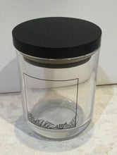 Load image into Gallery viewer, Clear - Medium size stylish clear candle jars with black timber lids