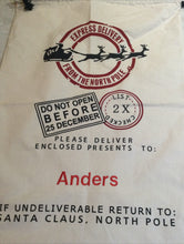 Load image into Gallery viewer, Christmas personalised Santa sacks