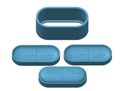 3D chill pill bath bomb mould