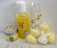 Load image into Gallery viewer, Easter body products - body wash, bubble bath and body butter