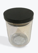 Load image into Gallery viewer, Clear - Medium size stylish clear candle jars with black timber lids