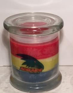 Football supporter candles and melts - Crows, port power and Sydney swans. Footy candles