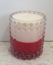 Load image into Gallery viewer, Red and white  bubble candle