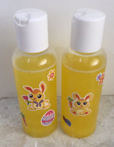 Easter body products - body wash, bubble bath and body butter