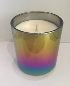 Rainbow holographic reflective candle jars