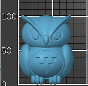 3D Owl bath bomb mould