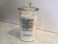 Memorial pet candle