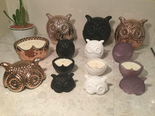 Load image into Gallery viewer, Owl candles soy wax-  small and large