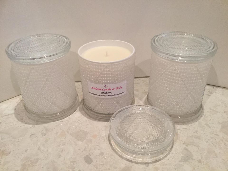 Diamond candle jars Adelaide Candle & Body
